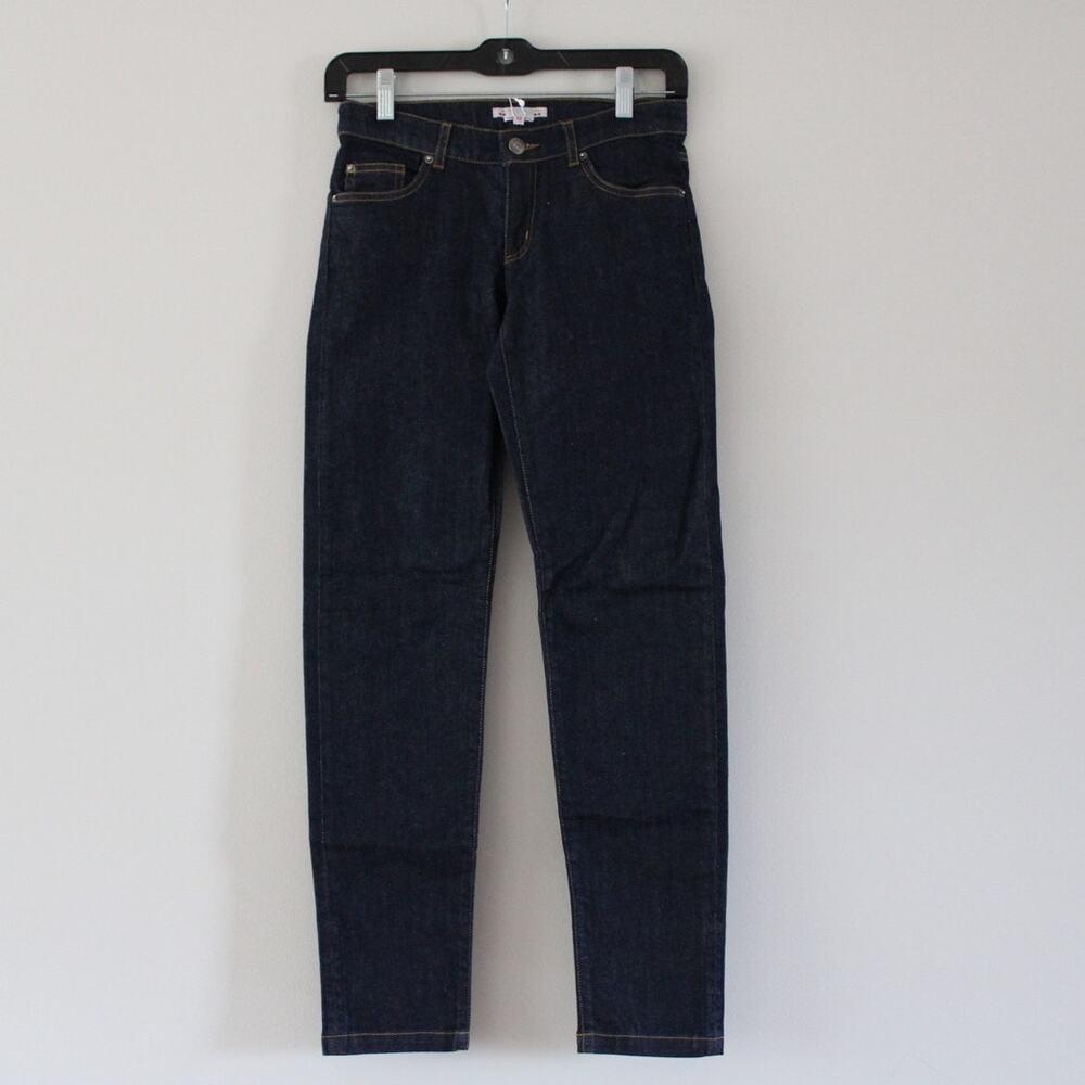 NWT Bonpoint Girls Sienna Squirrel Applique Selvidge Denim Jeans Straight 12